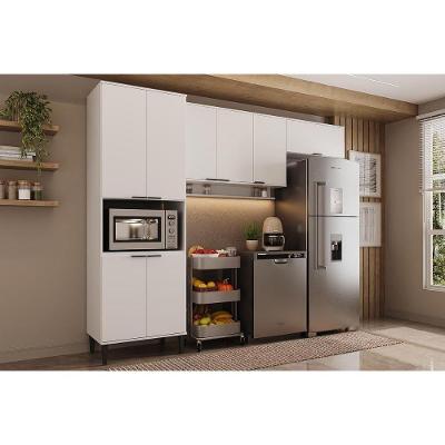 Cozinha Modulada Carraro Alpha Alpha 3 Peças (2aéreos+1paneleiro) C3p34 Branco-carraro