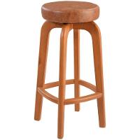 Conjunto 2 Banqueta Bar Em Madeira Maciça Amêndoa - 2