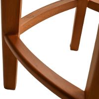 Conjunto 2 Banqueta Bar Em Madeira Maciça Amêndoa - 6