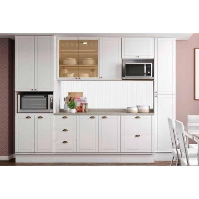 Cozinha Completa Bella 9 Peças (2aéreos+2balcões+2paneleiros+3complementos) C9p41 Branco - Carraro