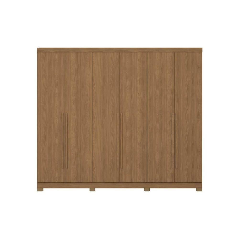 Guarda Roupa Casal 6 Portas E 3 Gavetas C- Pés Cb03t580 Canela - Kappesberg - 3
