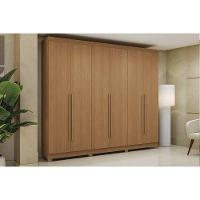 Guarda Roupa Casal 6 Portas E 3 Gavetas C- Pés Cb03t580 Canela - Kappesberg - 1