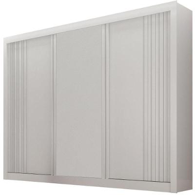 Guarda Roupa Milano Branco 3 Portas 4 Gavetas Leifer Móveis