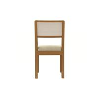 Kit 2 Cadeiras Sala Jantar Lola 2cmm001ca Premium Madeira Maciça 2 Un Carvalho-boucle Bege Fendi-tela Bege - Kappesberg