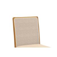 Kit 2 Cadeiras De Cozinha Lara 2cmm009ca Premium Madeira Maciça 2 Un Carvalho-boucle Bege Caqui-tela Bege - Kappesberg