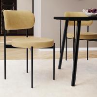 Kit 04 Cadeiras Estofadas Para Sala De Jantar Louvre L02 Couríssimo Fendi - Lyam Decor - 2