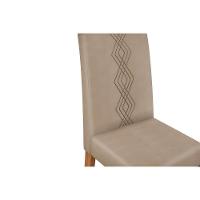 Kit 2 Cadeiras De Cozinha Yasmin 2 Un Freijó-suede Moca Marrom - Dj Móveis - 5