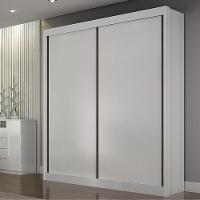 Guarda Roupa São Paulo Branco 2 Portas 3 Gavetas Leifer Móveis - 2