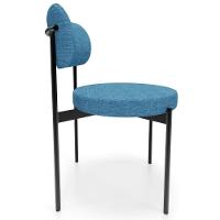 Kit 06 Cadeiras Estofadas Para Sala De Jantar Louvre L02 Linho Azul - Lyam Decor - 6