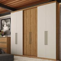Guarda-roupa Casal 6 Portas 2 Gavetas Thb Presence Almendra - 1