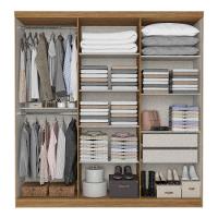 Guarda-roupa Casal 6 Portas 2 Gavetas Thb Presence Almendra - 3