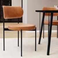 Kit 04 Cadeiras Estofadas Para Sala De Jantar Louvre L02 Couríssimo Canela - Lyam Decor - 5