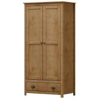 Guarda Roupa Solteiro 2 Portas 1 Gaveta Madeira Maciça Mazzaro F06 Freijó - Lyam Decor - 6