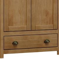 Guarda Roupa Solteiro 2 Portas 1 Gaveta Madeira Maciça Mazzaro F06 Freijó - Lyam Decor - 7