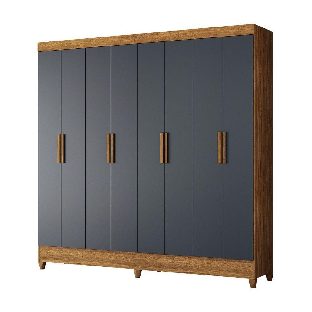 Guarda-roupa Marajó Paris 8 Portas 2 Gavetas Moval Freijo/cinza - 2