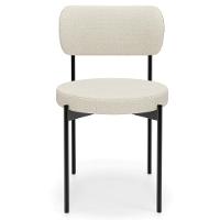 Kit 04 Cadeiras Estofadas Para Sala De Jantar Louvre L02 Linho Champagne - Lyam Decor - 3