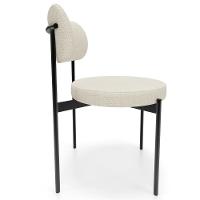 Kit 04 Cadeiras Estofadas Para Sala De Jantar Louvre L02 Linho Champagne - Lyam Decor - 6