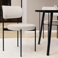 Kit 04 Cadeiras Estofadas Para Sala De Jantar Louvre L02 Linho Cru - Lyam Decor - 2