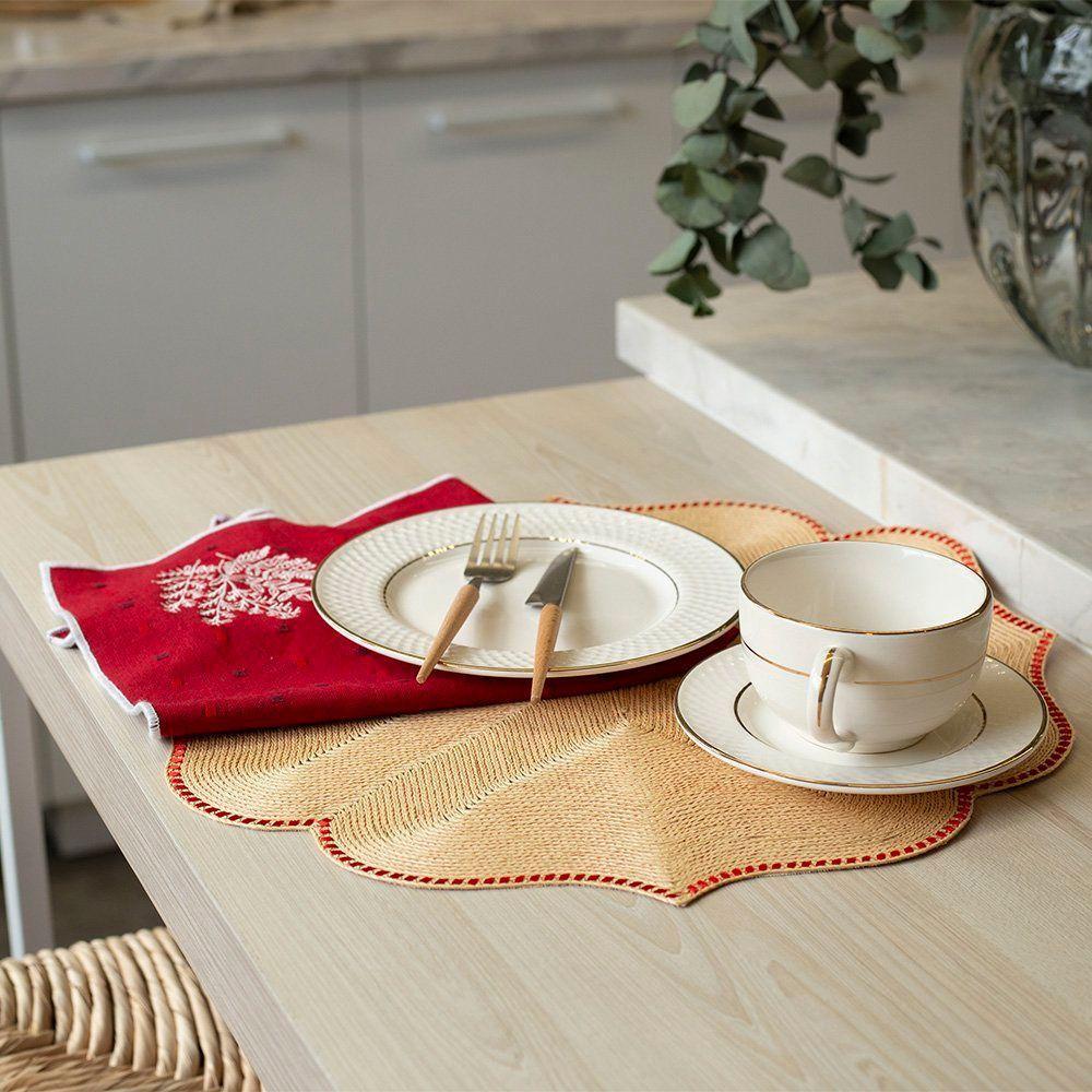 Guardanapo Copa E Cia Avulso Ramos De Natal Vermelho - 3