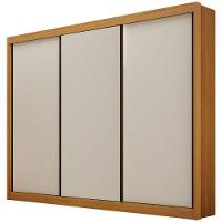 Guarda Roupa São Paulo Cinamomo Off White 3 Portas 6 Gavetas Leifer Móveis - 1