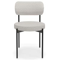 Kit 04 Cadeiras Estofadas Para Sala De Jantar Louvre L02 Bouclê Cru - Lyam Decor - 3