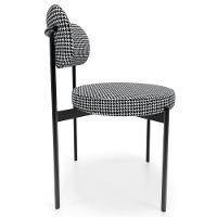 Kit 02 Cadeiras Estofadas Para Sala De Jantar Louvre L02 Pied Poule - Lyam Decor - 6