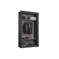 Guarda Roupa Solteiro 2 Portas De Correr (1 C- Espelho) Ph 1728 Nogueira - Herval - 6