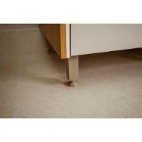 Kit Cozinha Modulada 5 Peças Atena (2aéreos+2balcões+1paneleiro) Cp28 Jequitiba-off White Fosco - Linea Brasil - 5