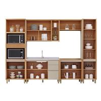 Kit Cozinha Modulada 6 Peças Allure (2aéreos+2balcões+1paneleiro+1torrequente) Cp18 Jequitiba-gris Fosco - Linea Brasil - 5