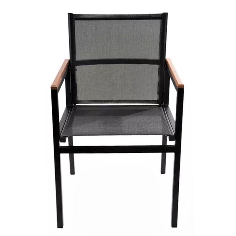 Kit 6 Cadeira Diamante Alumínio Sling Hotel Piscina Jardim - 3