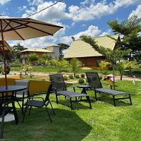 Kit 2 Espreguiçadeiras Piscina Sevilha + Guarda Sol Praia Com Base Preto - 3