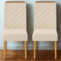 Kit 2 Cadeiras De Jantar Estofadas Lidia Linho Neve Cedro Dj Moveis Linho Neve Cedro - 8