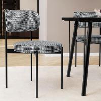 Kit 08 Cadeiras Estofadas Para Sala De Jantar Louvre L02 Pied Poule - Lyam Decor - 2