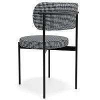 Kit 08 Cadeiras Estofadas Para Sala De Jantar Louvre L02 Pied Poule - Lyam Decor - 7