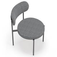 Kit 08 Cadeiras Estofadas Para Sala De Jantar Louvre L02 Pied Poule - Lyam Decor - 8