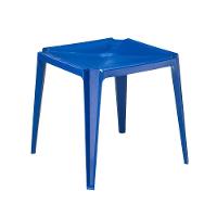 Mesa Plástica Empilhável Bar Azul 70x70x71 Cm Pisani - 1