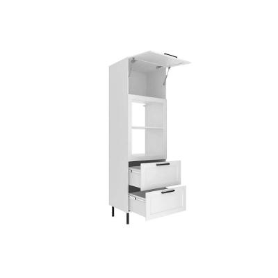 Paneleiro De Cozinha Modulado Cz-3306 C- 1 Porta 2 Gavetas E C- 1 Nicho P- Forno 70cm Branco - Tecno Mobili