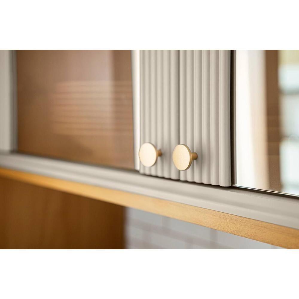 Kit Cozinha Modulada 2 Peças Atena (1balcão+1aéreo) Cp24 Jequitiba-off White Fosco-linea Brasil - 8