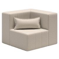 Sofá Puff In Box Modular de Canto Smart Pack Vanilla - 2