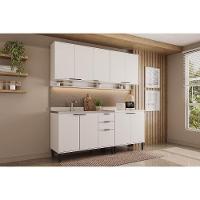 Kit Cozinha Modulada 4 Peças Alpha (2aéreos+2balcões) C4p175 Branco - Carraro - 1
