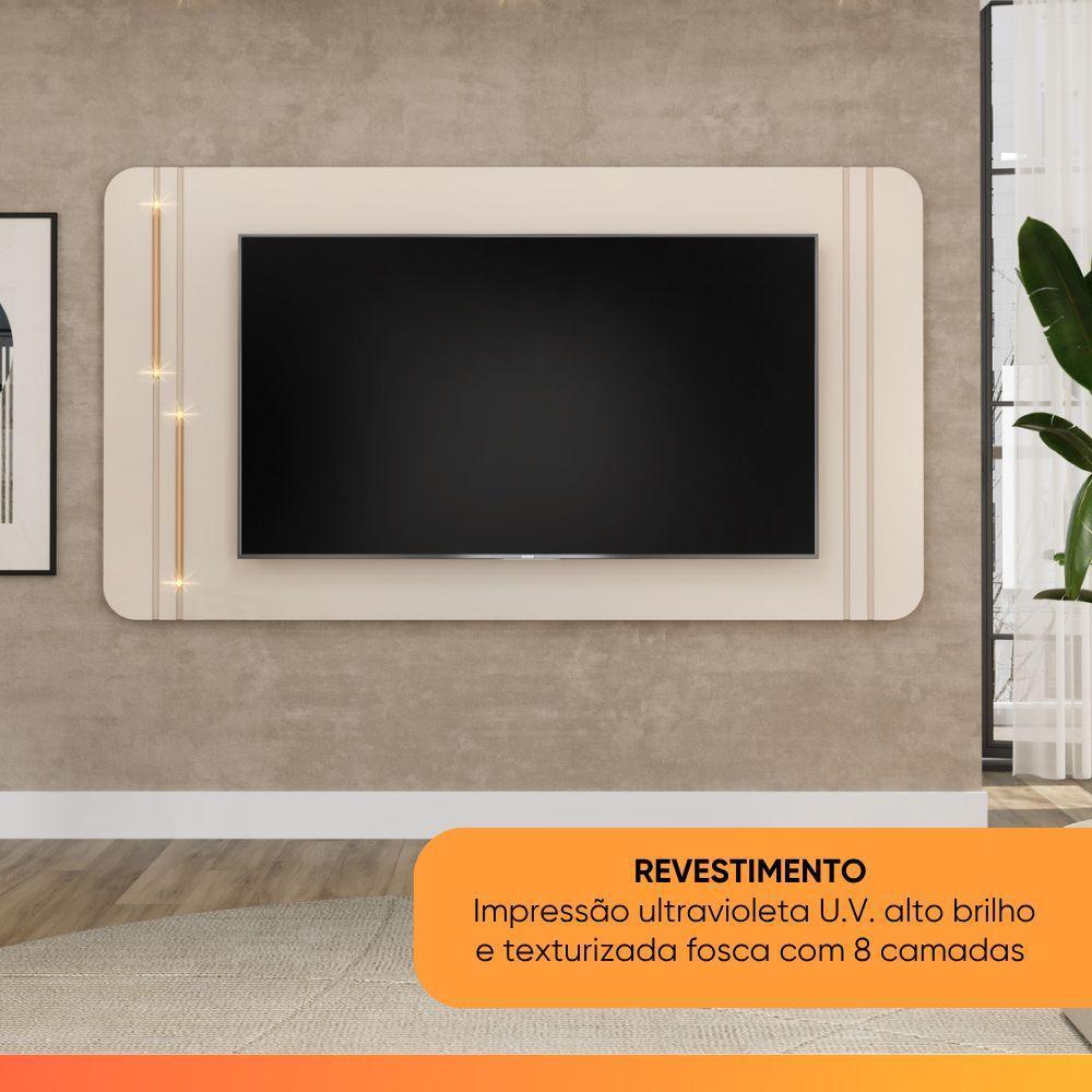 Painel Com Led Para Tv's De Até 75 Polegadas Lívia Off White Off White - 7
