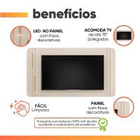 Painel Com Led Para Tv's De Até 75 Polegadas Lívia Off White Off White