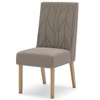 Kit 2 Cadeiras Sala De Jantar Eloa Suede Marrom Amendoa Henn Suede Marrom Amendoa - 7