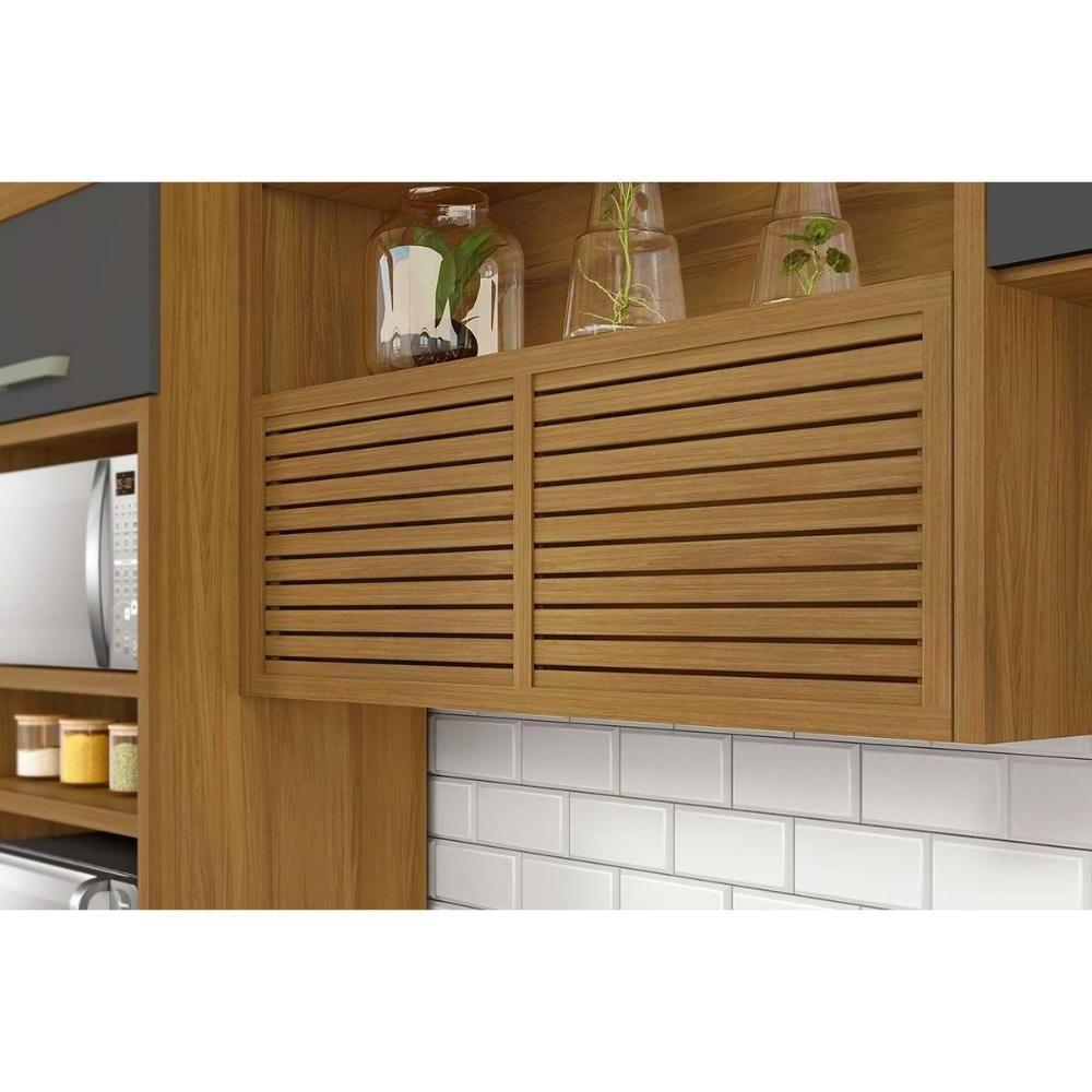 Kit Cozinha Modulada 3 Peças Princesa (1aéreo+1balcão+1paneleiro) C3p20 Freijo-off White - Nesher - 7