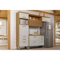 Kit Cozinha Modulada 3 Peças Princesa (1aéreo+1balcão+1paneleiro) C3p20 Freijo-off White - Nesher - 1