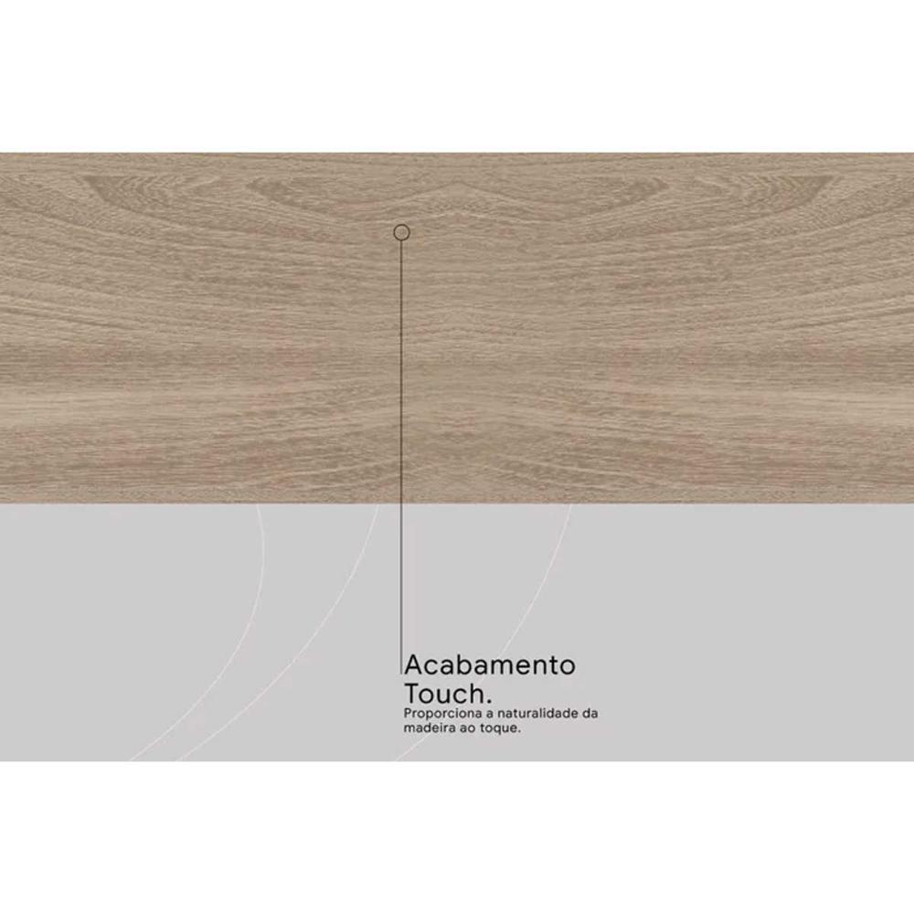 Kit Cozinha Modulada 6 Peças Firenze (2aéreos+2balcões+1paneleiro+1complemento) C6p126 Amendola-nude Prime Tx - Demóbile - 6