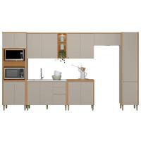 Kit Cozinha Modulada 7 Peças Allure (3aéreos+2balcões+1paneleiro+1torrequente) Cp22 Jequitiba-gris Fosco - Linea Brasil - 9