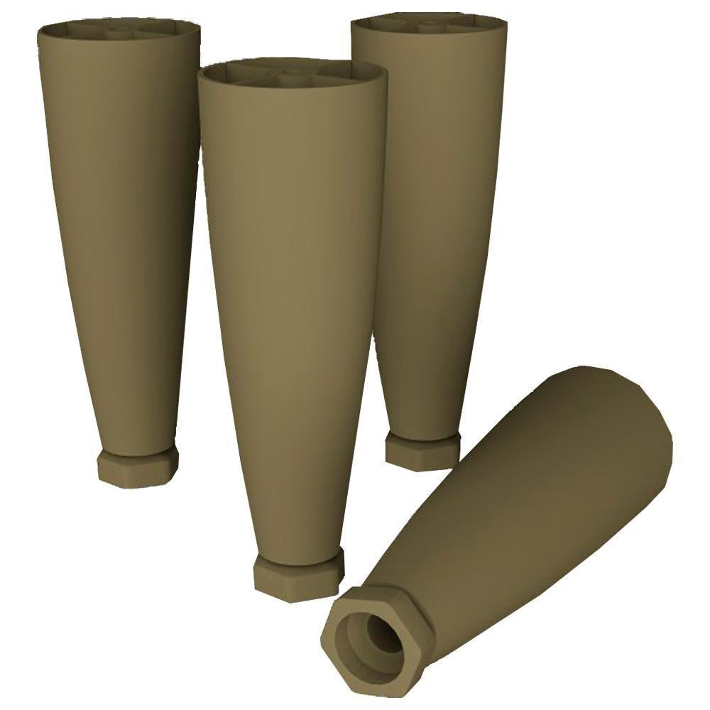 Kit 4 Pes Conico Regulaveis Para Cozinha Americana O944 Bronze Henn Bronze - 1