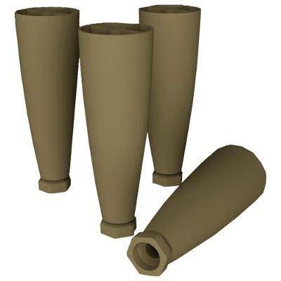 Kit 4 Pes Conico Regulaveis Para Cozinha Americana O944 Bronze Henn Bronze