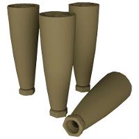 Kit 4 Pes Conico Regulaveis Para Cozinha Americana O944 Bronze Henn Bronze - 1